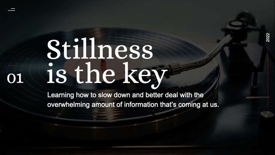 Finding Stillness